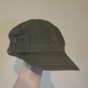 Kids army green hat